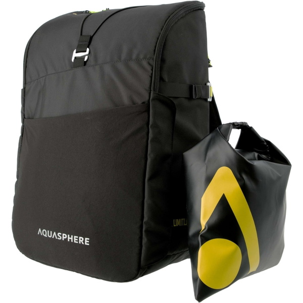 2025 Aquasphere 35L Transistion Backpack BA2000171 - Black / Bright Yellow